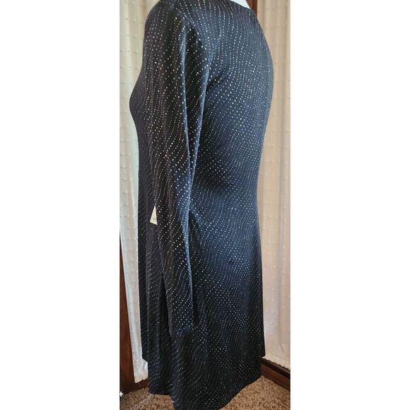 NWT Scarlet little black dress w silver sparkly threads - Picture 6 of 10